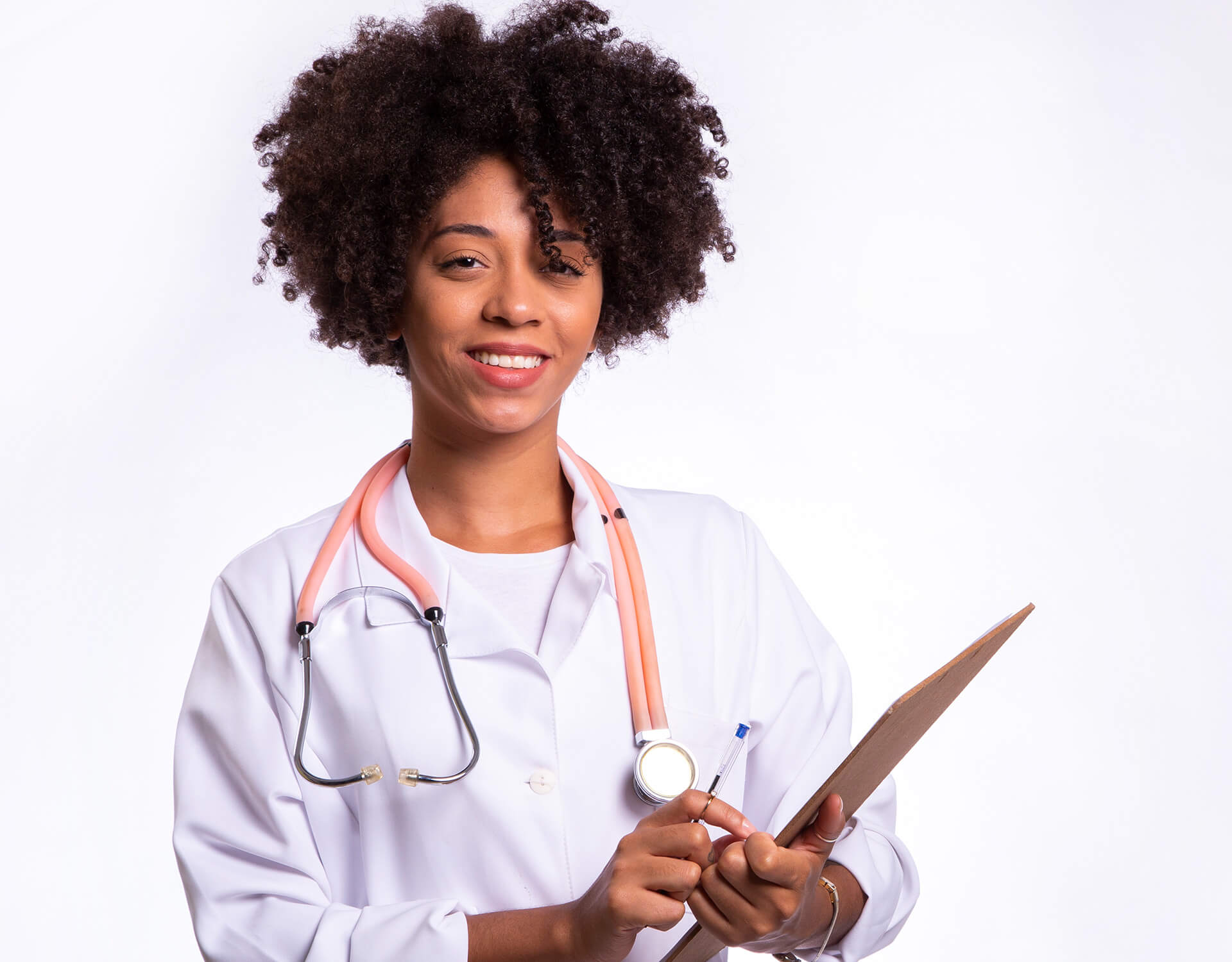 Doctor with clipboard