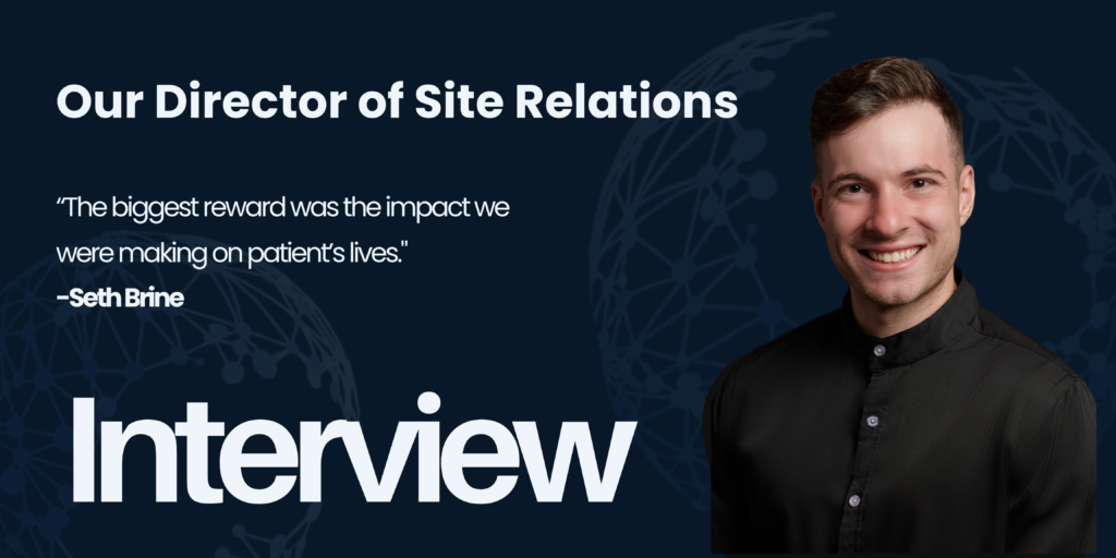 Hero image of Seth Brine - Director of Site Relations team at the Clinical Trials Network (CTNx).